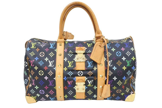 Louis Vuitton Keepall Boston Bag Multicolor PVC Leather