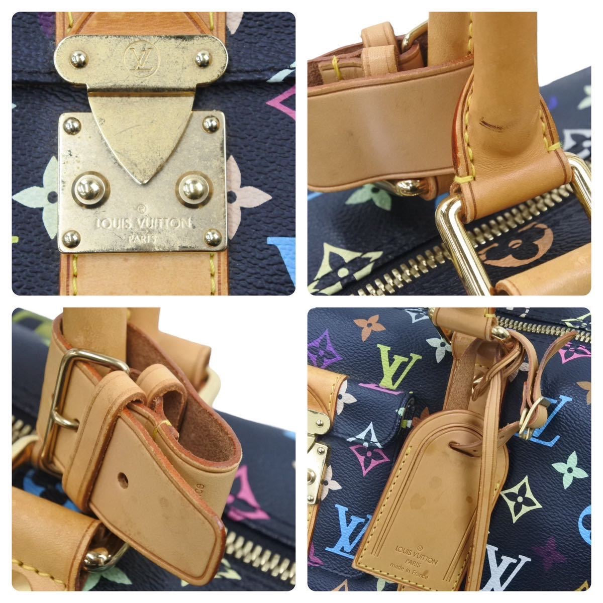 Louis Vuitton Keepall Boston Bag Multicolor PVC Leather