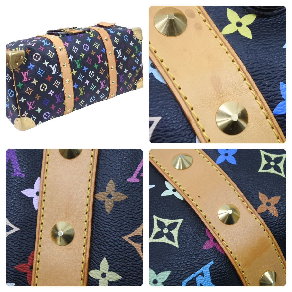 Louis Vuitton Keepall Boston Bag Multicolor PVC Leather