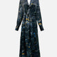 FENDI Marbled Black Multicolor Size Small Long Dress