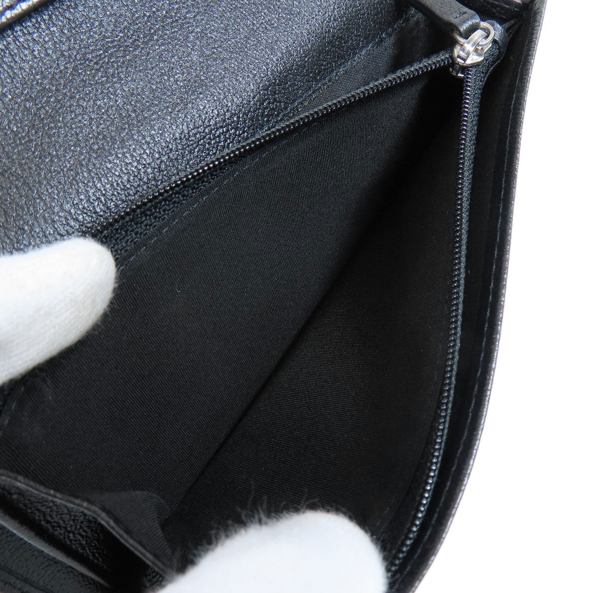 Chanel Butterfly Camellia Coco Mark Long Wallet Calf
