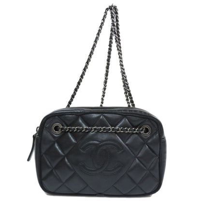 Chanel Chain Shoulder Bag Lambskin Black