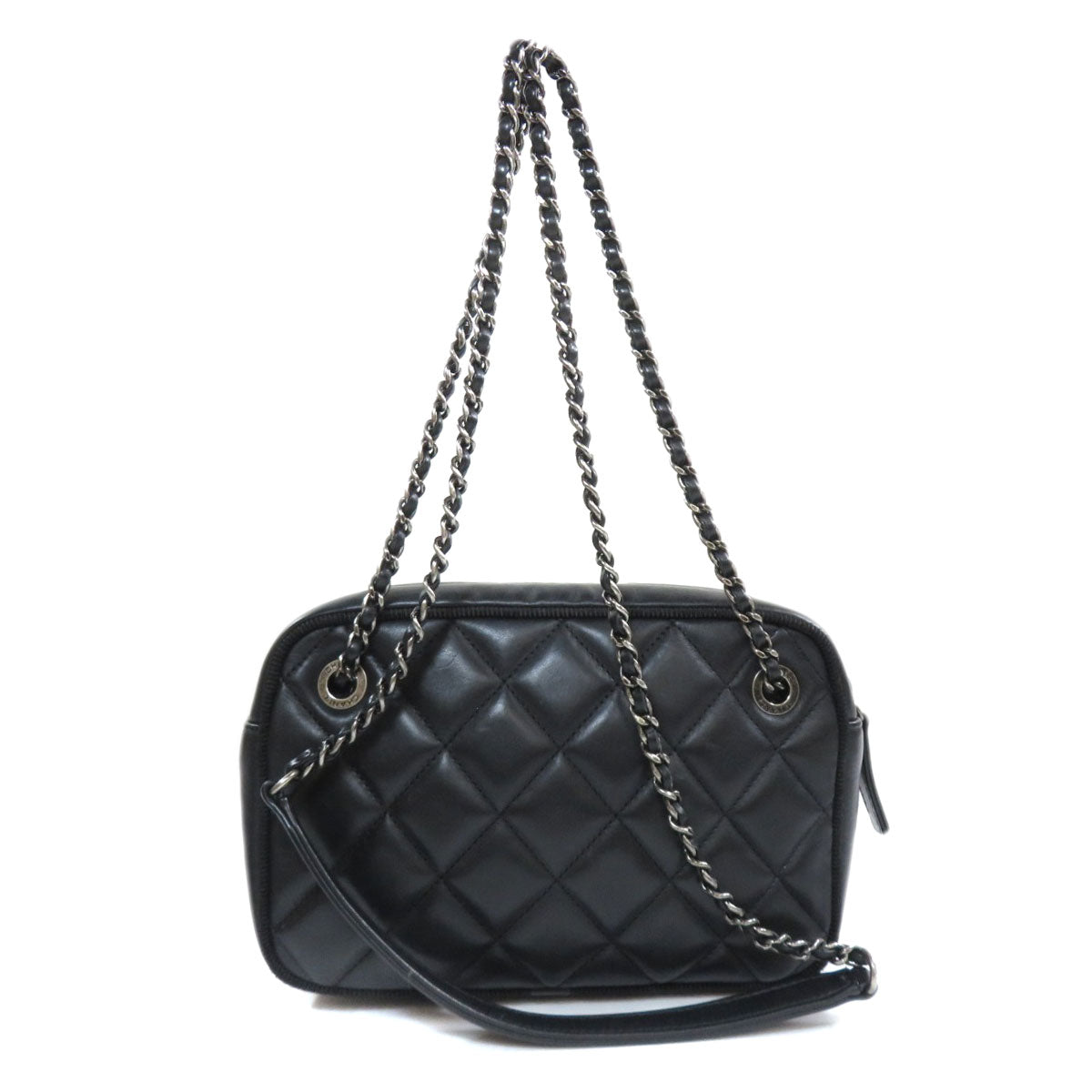 Chanel Chain Shoulder Bag Lambskin Black