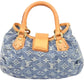Louis Vuitton Monogram Denim Pleaty Mini Handbag