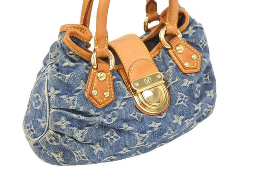 Louis Vuitton Monogram Denim Pleaty Mini Handbag