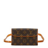 Louis Vuitton Pochette Florentine  Canvas Clutch Bag