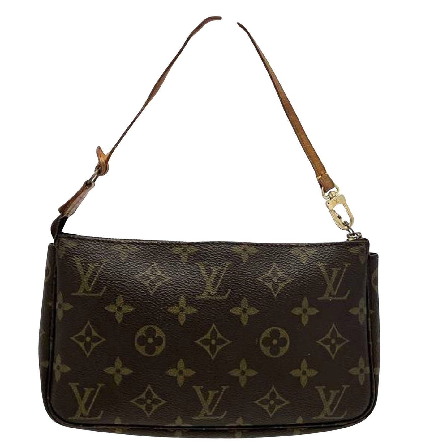 Louis Vuitton Pochette Accessoire  Canvas Clutch Bag