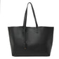 Saint Laurent Calfskin Large Shopping Tote Black