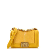 CHANEL Boy Flap Bag Stingray Small