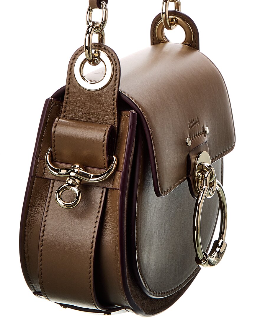 CHL - CC o? Tess Small Leather & Suede Shoulder Bag