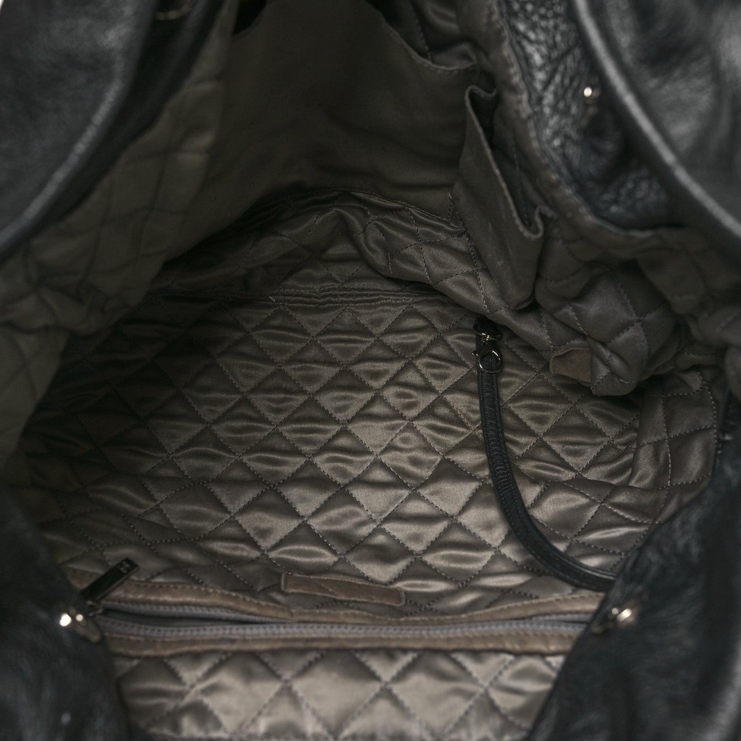 Amelia Lambskin Timeless Sharpei Chain Shoulder Bag Black