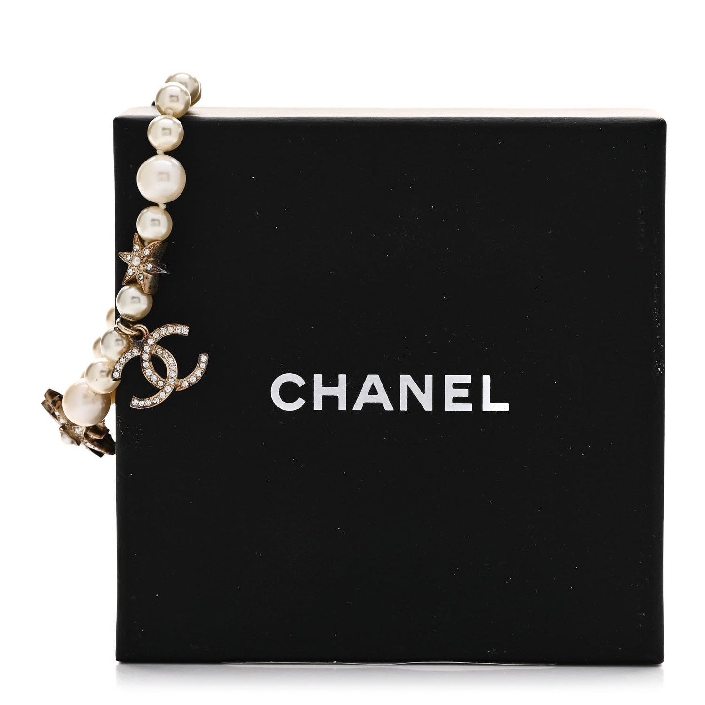 Amelia Pearl Crystal Star CC Bracelet Gold