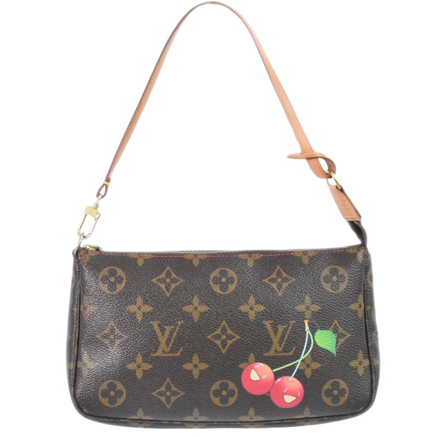 Louis Vuitton Pochette Accessoire  Canvas Clutch Bag