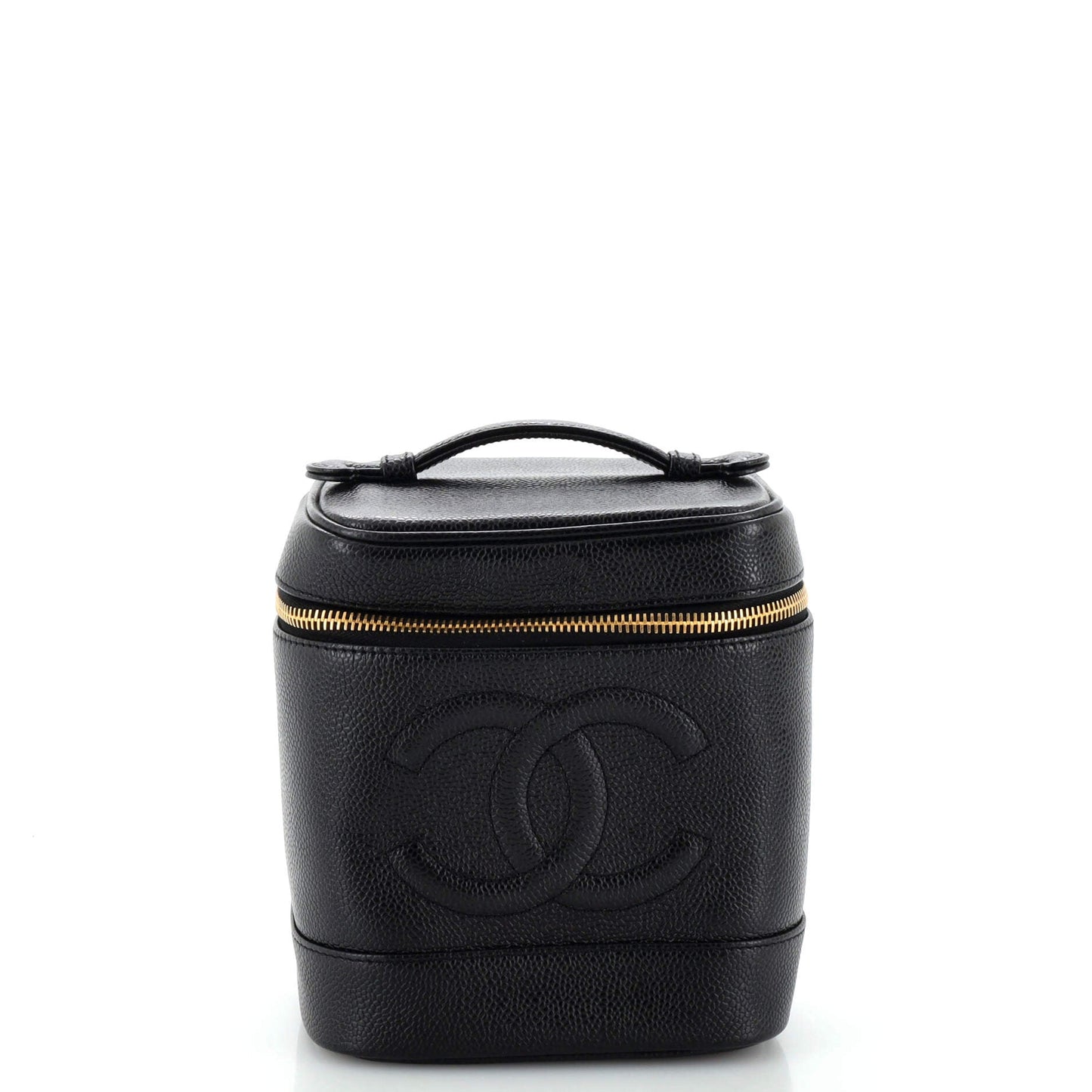 CHANEL   Timeless Cosmetic Case Caviar Tall