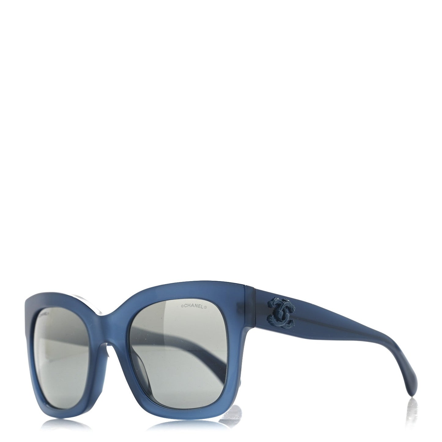 Amelia Acetate Mirror CC Square Fall Sunglasses 5357-A Blue