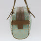 FENDI Zucchino Canvas Hand Bag Coated Canvas Light Blue  48018