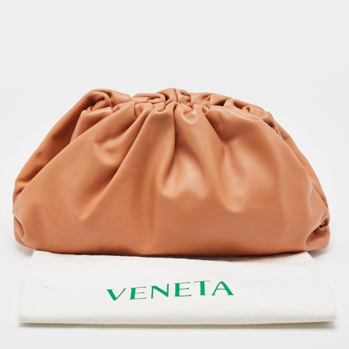 Bottega Veneta Brown Leather The Pouch Clutch