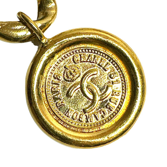 Chanel Gold Plated Cambon 31 Rue Coin Chain Belt