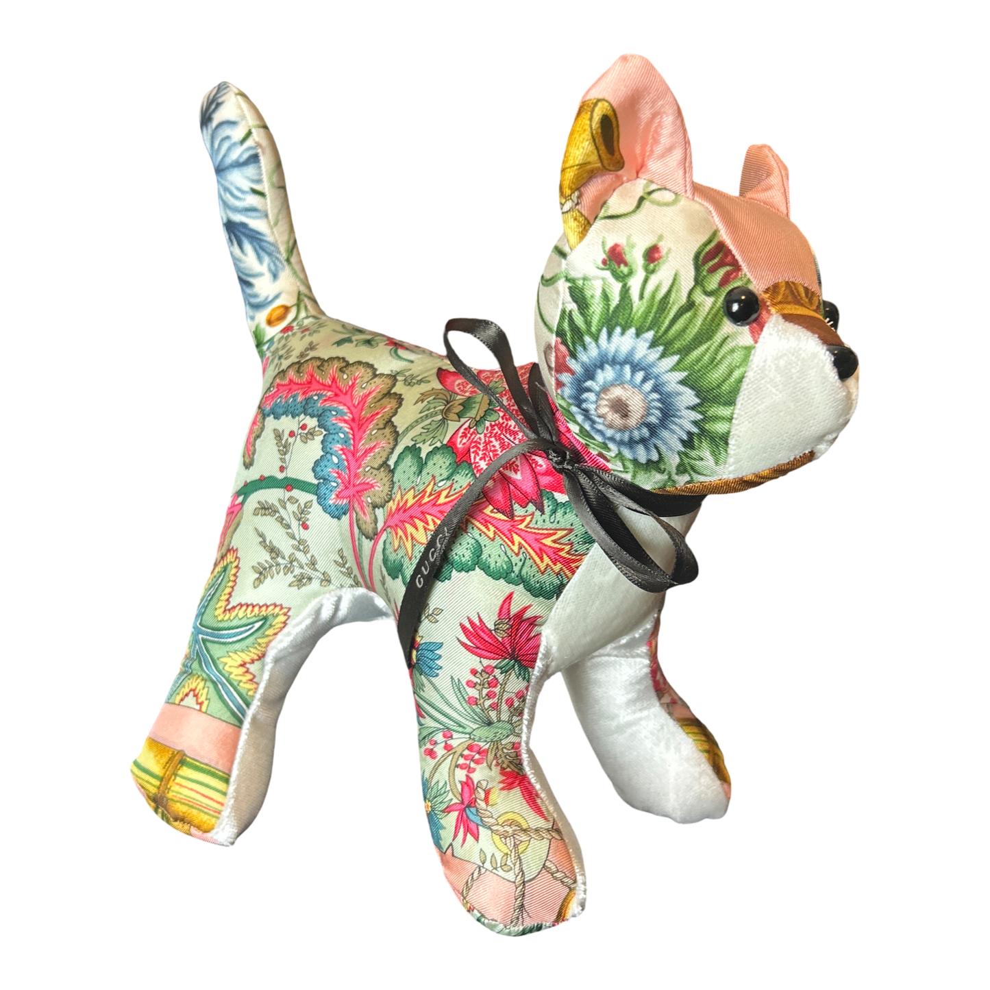 Chinoiserie   Silk Scarf Charming Kitten