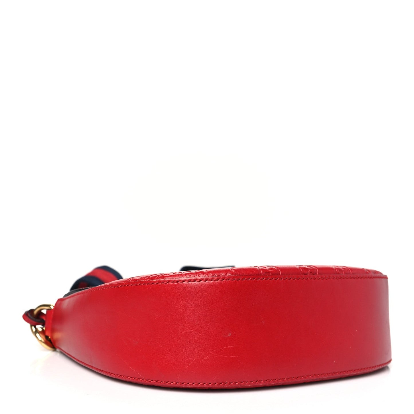 Amelia ssima Web Medium Padlock Messenger Shoulder Bag Hibiscus Red