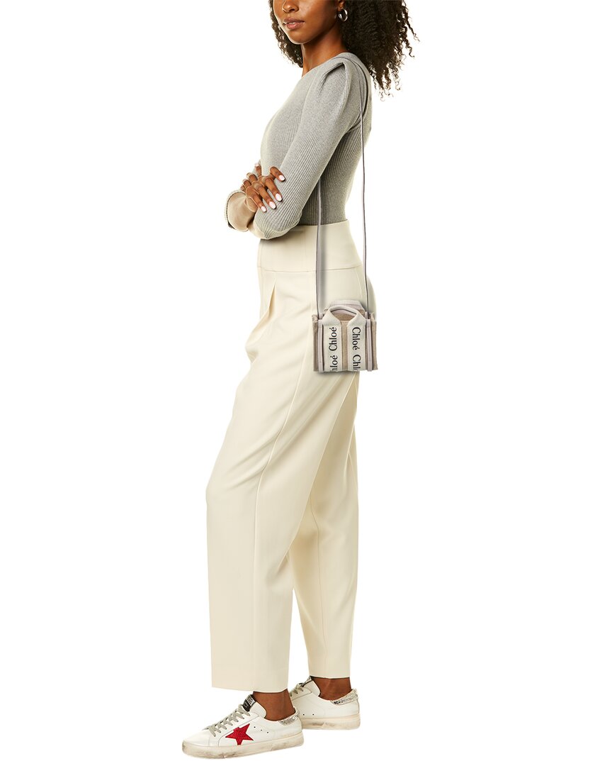 CHL - CC o? Woody Nano Canvas & Leather Tote