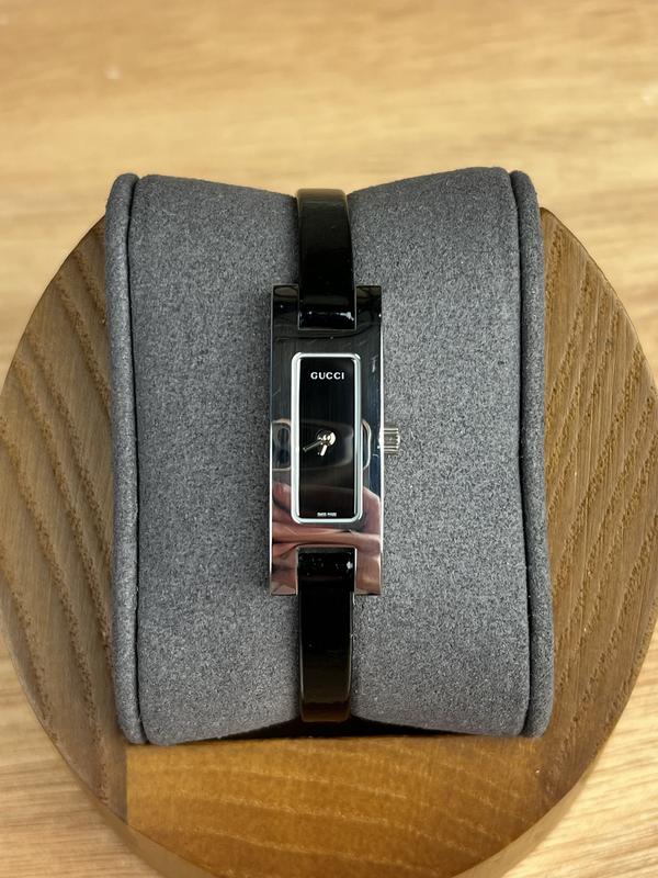 Gucci 3600L Black Leather Strap Thin dial
