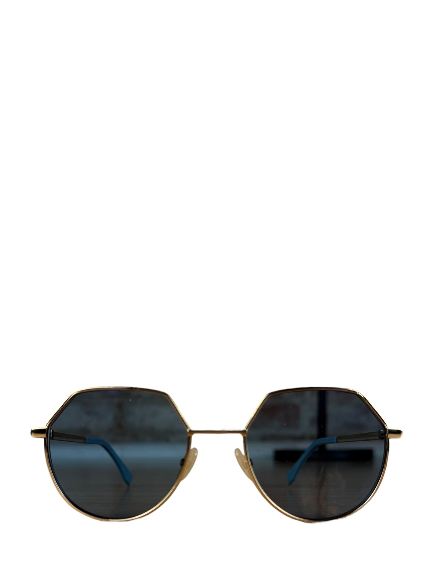 Fendi Blue Gold Frame Sunglasses