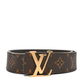 Louis Vuitton Calfskin Monogram 20mm LV Iconic Reversible Belt 90 36 Brown