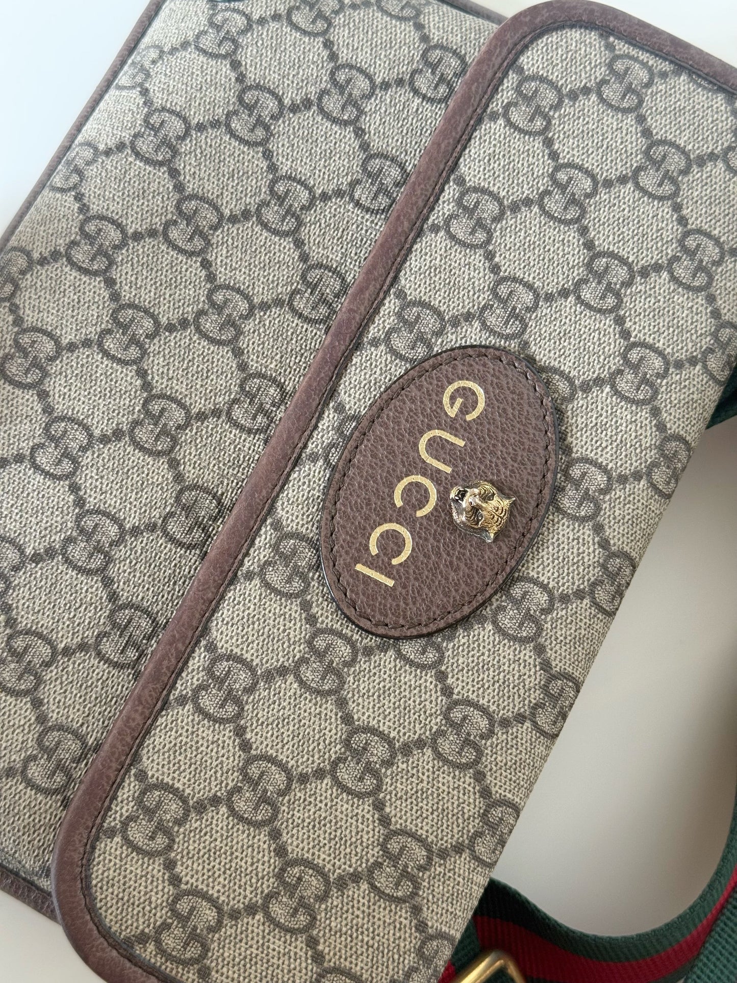 Gucci GG Monogram Neo   Web Belt Bag