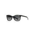 Chanel Black Acetate Polarized Sunglasses w/ Chain Inlay