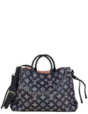 Louis Vuitton Black/ Pink Gradient Monogram Mahina Leather Bella Tote Bag