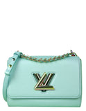 Louis Vuitton Blue Iridescent Calfskin Twist MM Crossbody