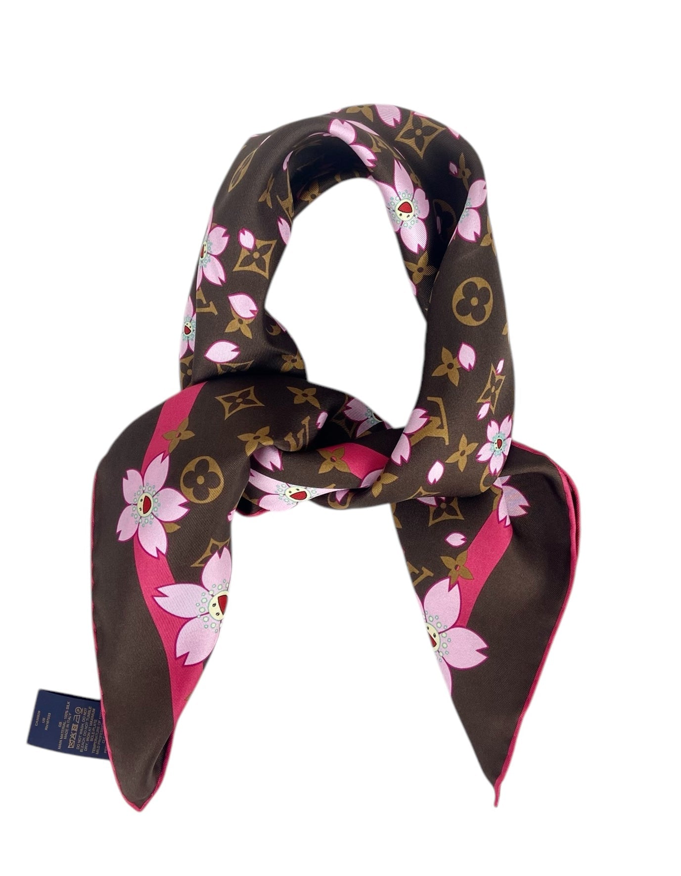 Louis Vuitton × Takashi Murakami Cherry Blossom 70 Scarf