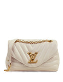 Louis Vuitton NEW Ivory Leather LV New Wave Chain Bag
