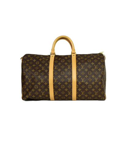 Louis Vuitton Monogram Canvas Keepall 50 Duffle Bag