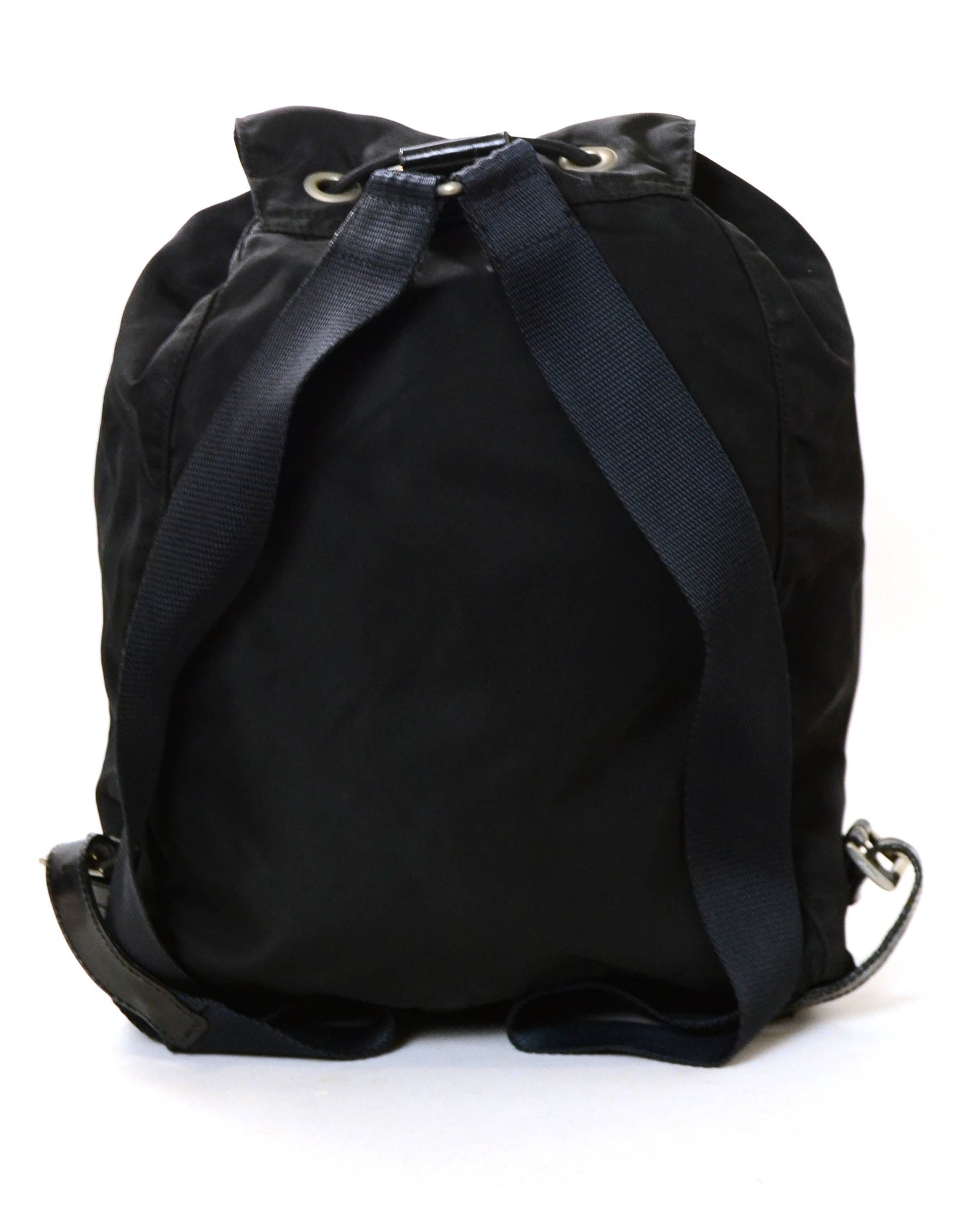 Prada Black Nylon Buckle Backpack Bag