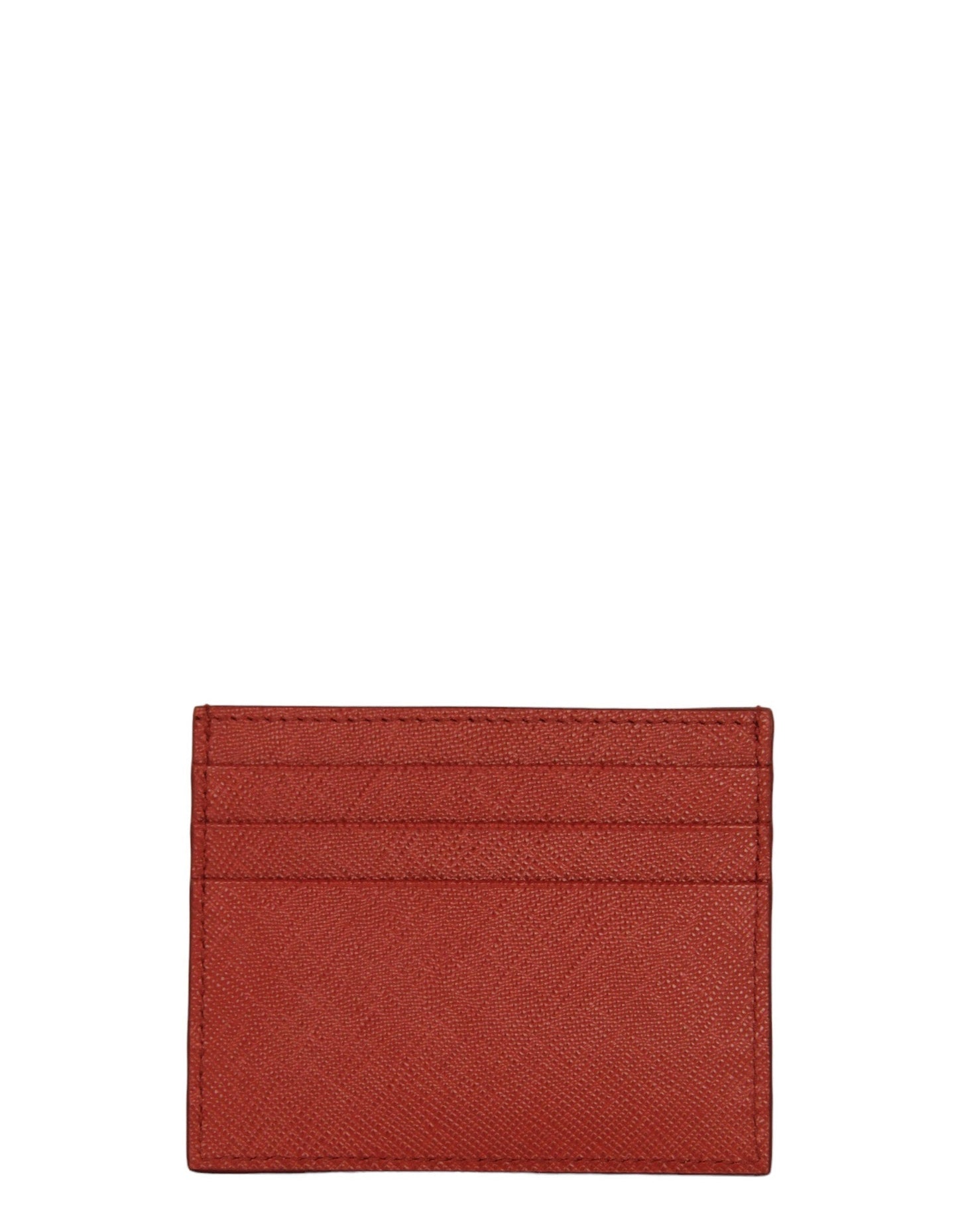 Prada Fiery Red Saffiano Leather Card Holder