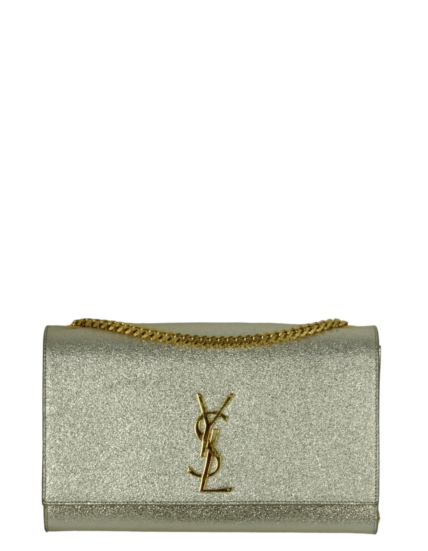 Saint Laurent Light Gold Small Monogram Kate Crossbody
