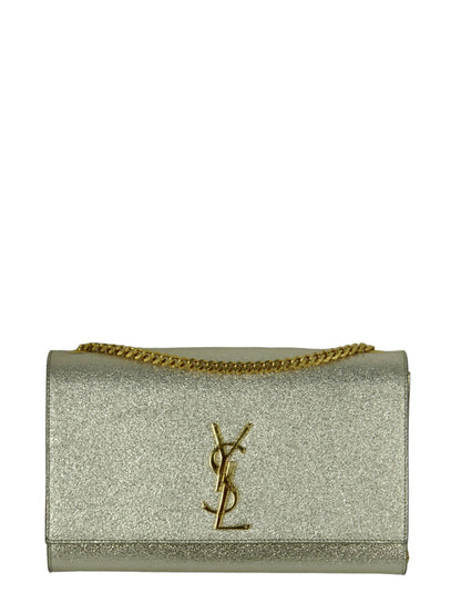 Saint Laurent Light Gold Small Monogram Kate Crossbody