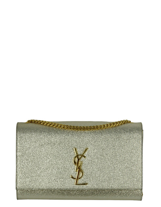 Saint Laurent Light Gold Small Monogram Kate Crossbody