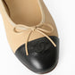 Chanel Cambon Leather Ballet Flats