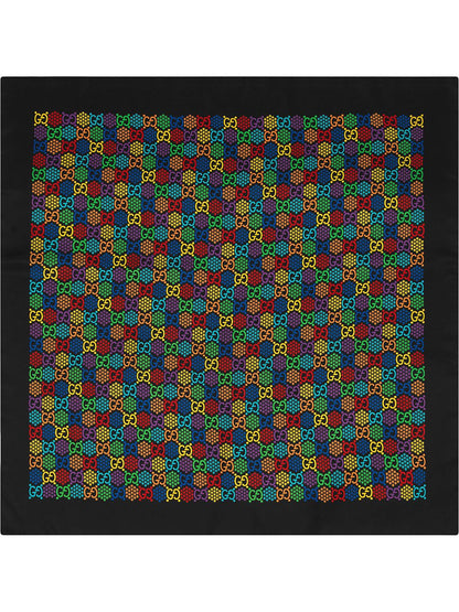 Gucci GG Psychedelic Silk Scarf