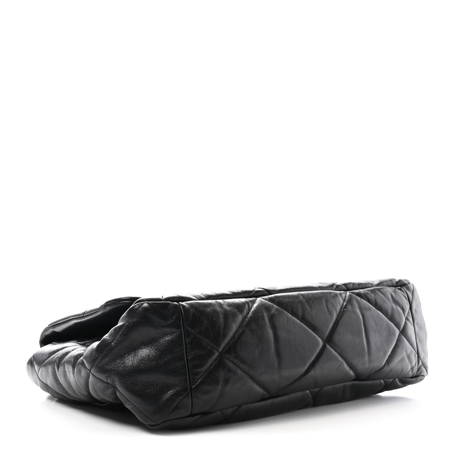 Amelia Lambskin Quilted Maxi 19 Flap Black