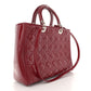 Christian Dior Patent Cannage Large Lady Dior Red