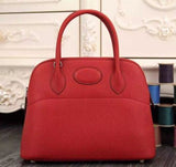 Luxury Hermes Bolide 31cm Togo Leather Red Bag