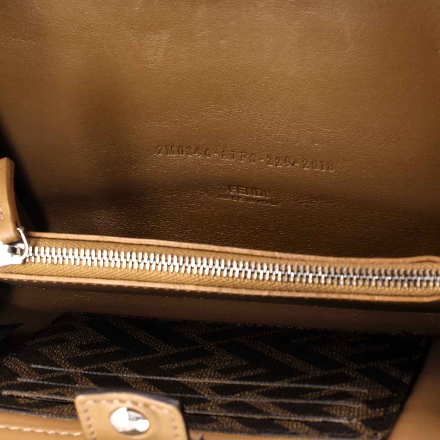 Clutch with Strap Zucca Coated Canvas and Leather