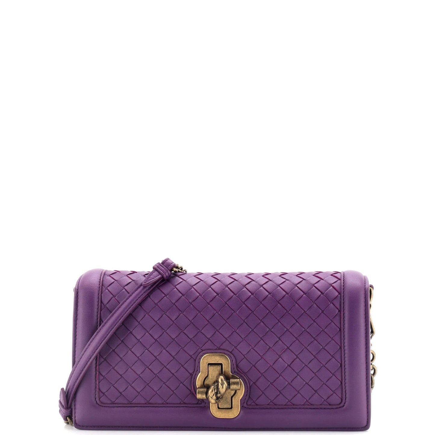 Olimpia Knot Chain Clutch Intrecciato Nappa