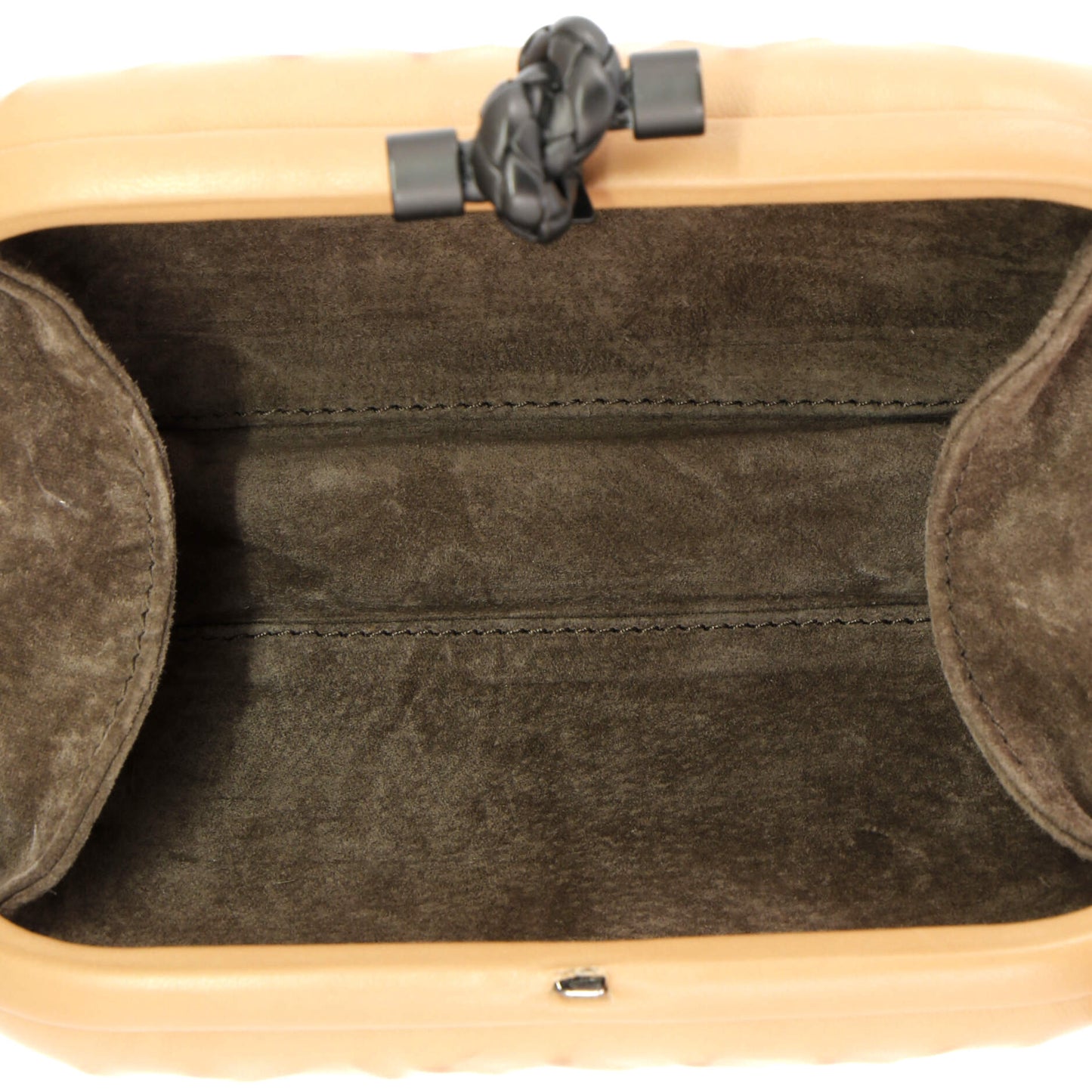 Box Knot Clutch Ricamo Rete Leather Small