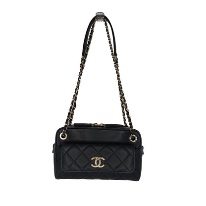 Chanel bag Black Caviar Quilted Small In & Out Camera Case