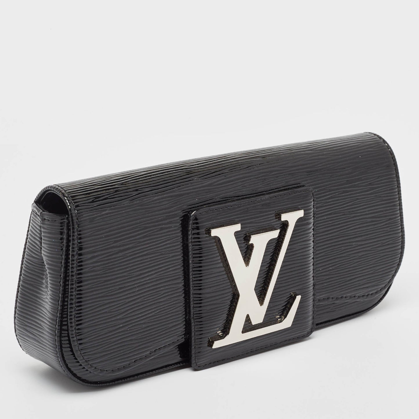 Louis Vuitton Black Electric Epi Leather Sobe Clutch..